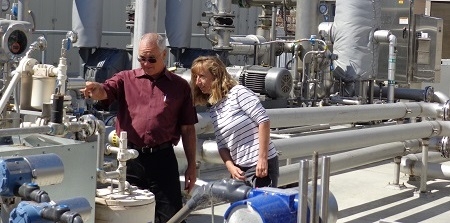 Staff at the Wastewater Treatment Facility