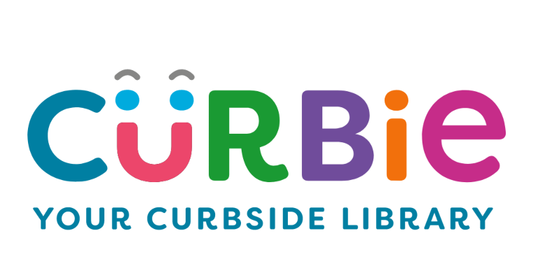 Colorful Curbie logo using the "U" to make a smiling face. 